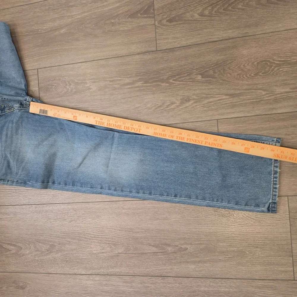 Levi's 505 Regular Fit Straight Leg Blue Denim Jeans Mens W32 L32 Light Wash